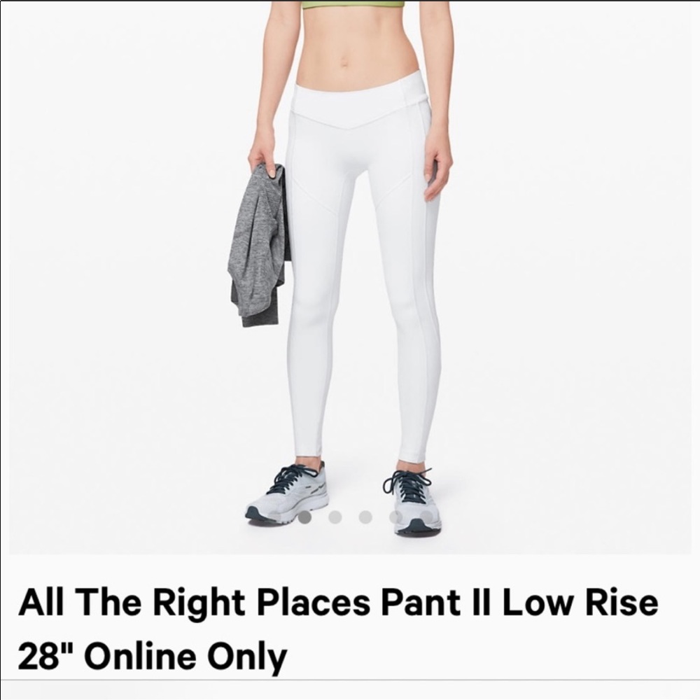 Lululemon 28” bright white All The Right Places